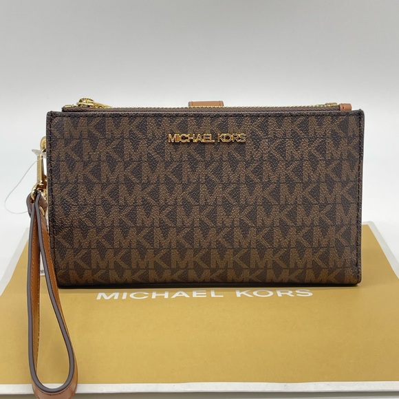 Michael Kors Large Double Zip Wallet Wristlet - Picture 1 of 11